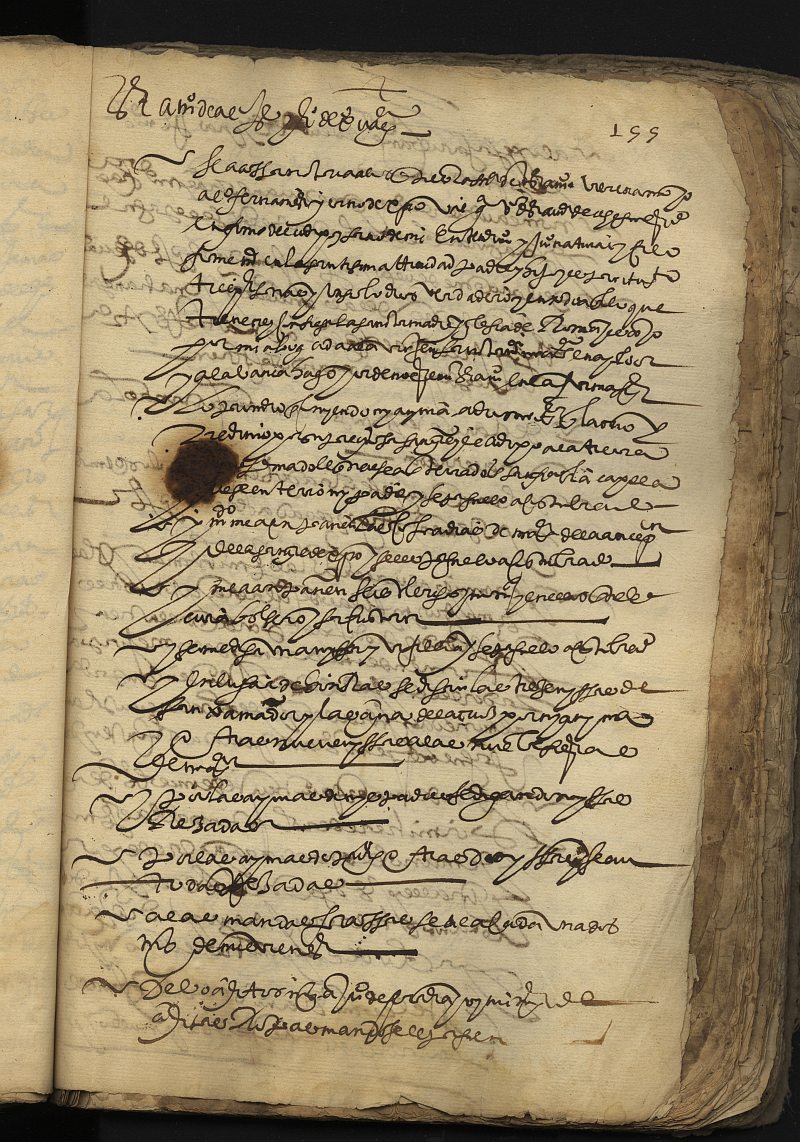 Testamento de Alonso Fernández, yerno de Cristóbal García, vecino de Cehegín.